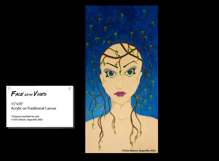 Face with Vines